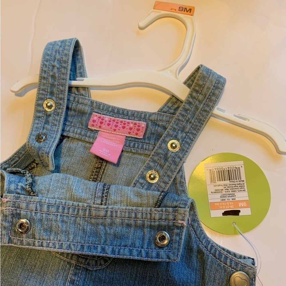 CIRCO outfit bundle Denim overall jumper dress bodysuit sleeper set spring fall - Picture 9 of 12